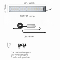 High power grow light bar